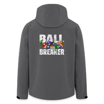 Ball Breaker Geschenk Billard Billardkugel - Recycelte Männer Softshell-Jacke von Stanley/Stella - Anthrazit - Hinten - AI Model Male 185 light (185cm)