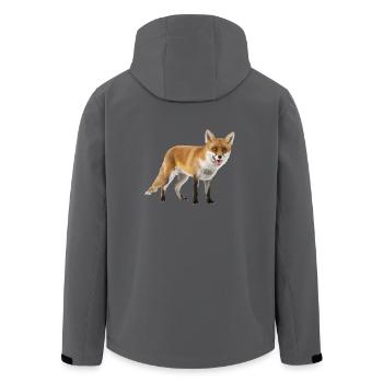 Fuchs - Recycelte Männer Softshell-Jacke von Stanley/Stella - Anthrazit - Hinten - AI Model Male 185 light (185cm)