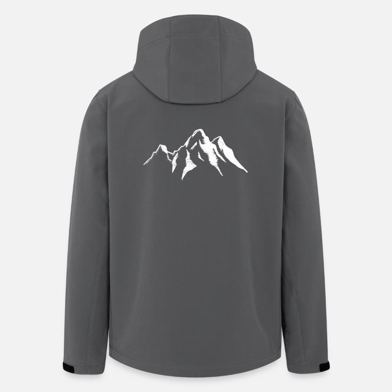Mountains Mountain Landscape Mountains Alps Ski Snow - Men’s Recycled Softshell Jacket by Stanley/Stella - anthracite