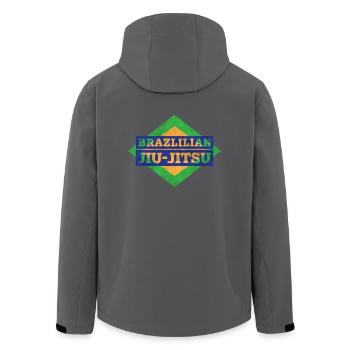 Brazlilian Jiu-Jitsu - Recycelte Männer Softshell-Jacke von Stanley/Stella - Anthrazit - Hinten - AI Model Male 185 light (185cm)