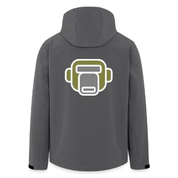 Affe - Recycelte Männer Softshell-Jacke von Stanley/Stella - Anthrazit - Hinten - AI Model Male 185 light (185cm)
