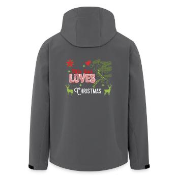 Weihnachten Guy Love Christmas Xmas Geschenk - Recycelte Männer Softshell-Jacke von Stanley/Stella - Anthrazit - Hinten - AI Model Male 185 light (185cm)