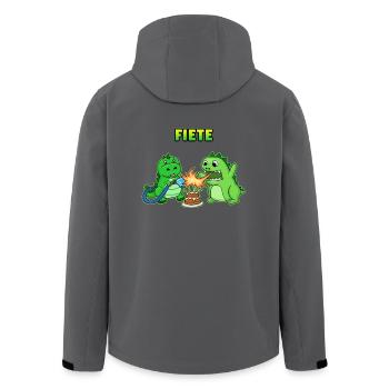 Fiete Geburtstag Geschenk - Recycelte Männer Softshell-Jacke von Stanley/Stella - Anthrazit - Hinten - AI Model Male 185 light (185cm)
