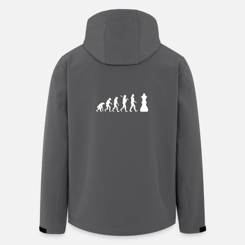 Evolution Chess Shirt · Checkmate · Stratégie - Veste softshell homme en polyester recyclé Stanley/Stella - charbon