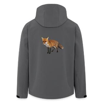 Fuchs - Recycelte Männer Softshell-Jacke von Stanley/Stella - Anthrazit - Hinten - AI Model Male 185 light (185cm)