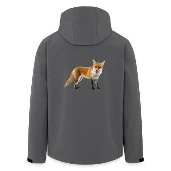 Fuchs - Recycelte Männer Softshell-Jacke von Stanley/Stella - Anthrazit - Hinten - AI Model Male 185 light (185cm)
