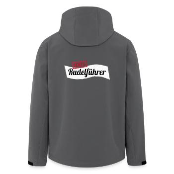 100% Rudelführer Hund Wolf Geschenkidee - Recycelte Männer Softshell-Jacke von Stanley/Stella - Anthrazit - Hinten - AI Model Male 185 light (185cm)