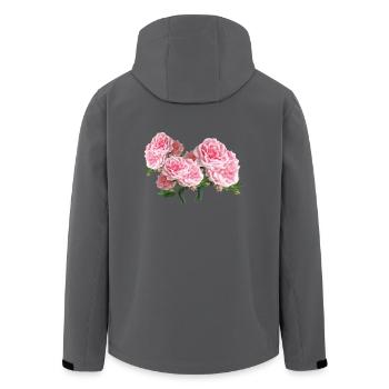 rosen roses blumen flowers garten garden3 - Recycelte Männer Softshell-Jacke von Stanley/Stella - Anthrazit - Hinten - AI Model Male 185 light (185cm)