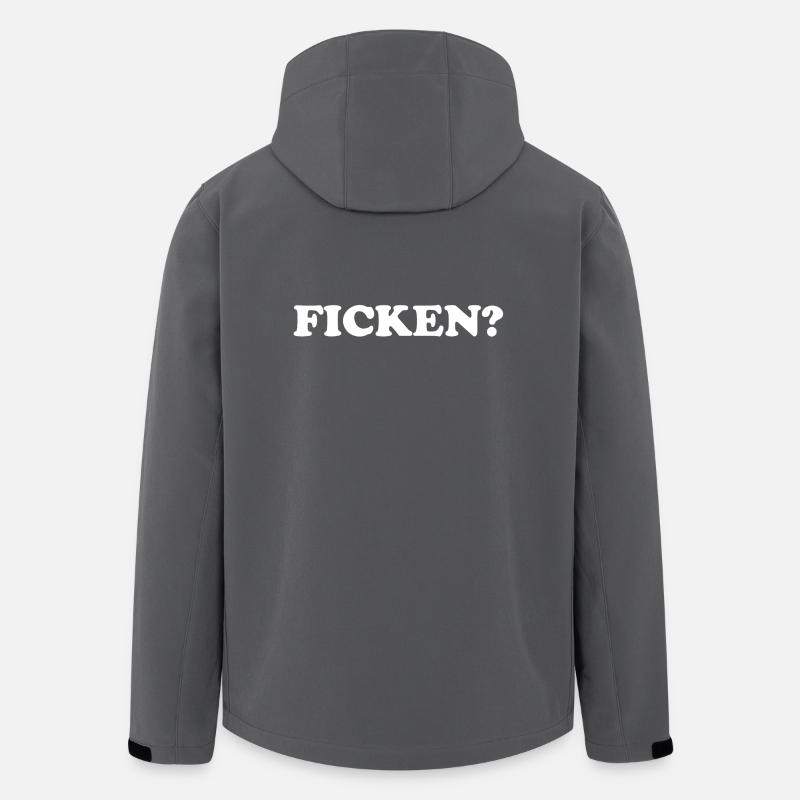 Ficken - Recycelte Männer Softshell-Jacke von Stanley/Stella - Anthrazit