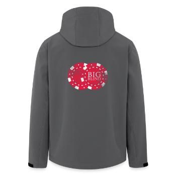 Poker pokern Kartenspiel Partnerlook Big Blind - Recycelte Männer Softshell-Jacke von Stanley/Stella - Anthrazit - Hinten - AI Model Male 185 light (185cm)