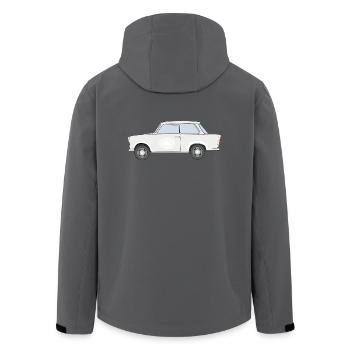 Trabi, Transnt aus der DDR - Recycelte Männer Softshell-Jacke von Stanley/Stella - Anthrazit - Hinten - AI Model Male 185 light (185cm)