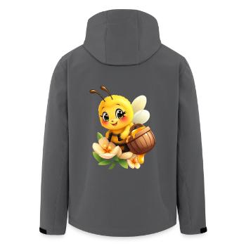 Biene Kostüm Honig Imker Geschenk Süße Honigbiene - Recycelte Männer Softshell-Jacke von Stanley/Stella - Anthrazit - Hinten - AI Model Male 185 light (185cm)