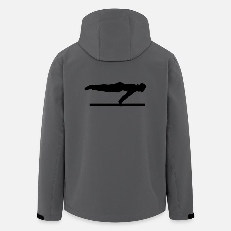 Full Planche - Calisthenics - Recycelte Männer Softshell-Jacke von Stanley/Stella - Anthrazit