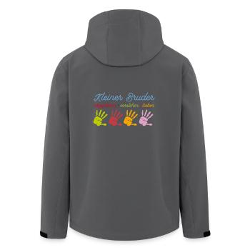 Kleiner Bruder T-Shirt - Recycelte Männer Softshell-Jacke von Stanley/Stella - Anthrazit - Hinten - AI Model Male 185 light (185cm)