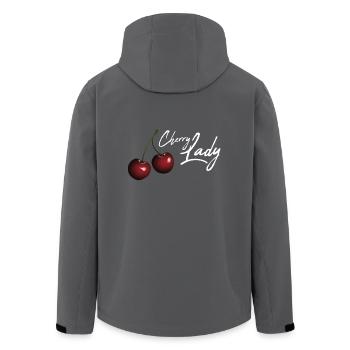 Cherry Lady / Geschenk Idee - Recycelte Männer Softshell-Jacke von Stanley/Stella - Anthrazit - Hinten - AI Model Male 185 light (185cm)