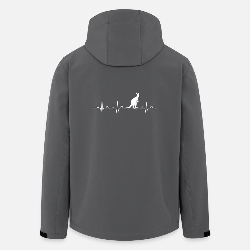Känguru - Australien - Geschenk - Recycelte Männer Softshell-Jacke von Stanley/Stella - Anthrazit