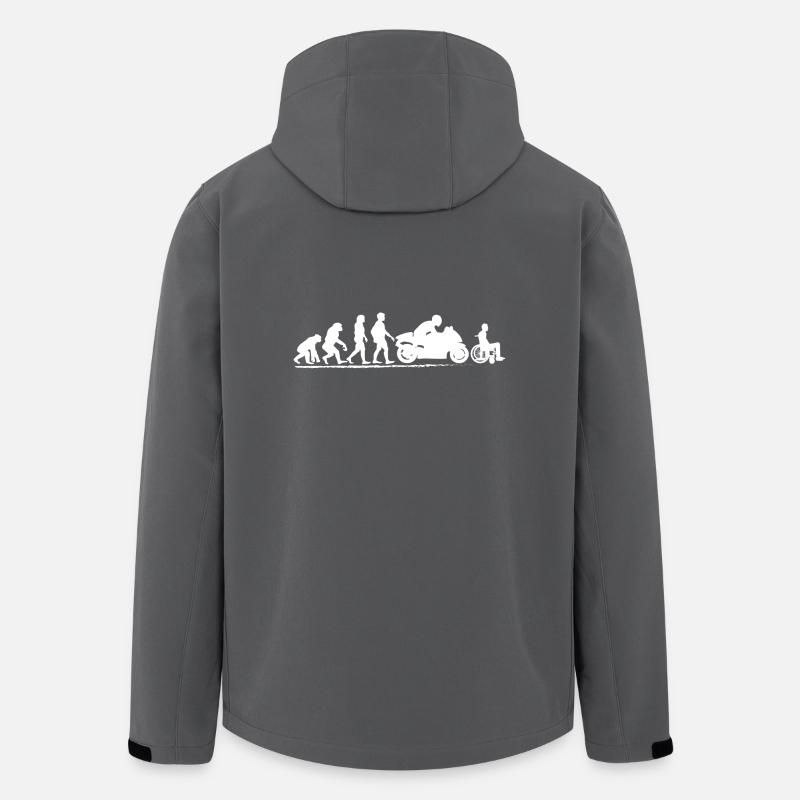 Motorrad Tshirt für Motorradfahrer Geschenk Männer - Recycelte Männer Softshell-Jacke von Stanley/Stella - Anthrazit