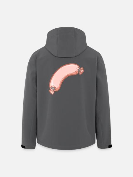 Wurst,esse,würstchen - Recycelte Männer Softshell-Jacke von Stanley/Stella - Anthrazit
