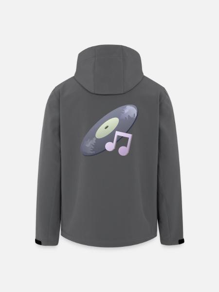 Schallplatte - Recycelte Männer Softshell-Jacke von Stanley/Stella - Anthrazit