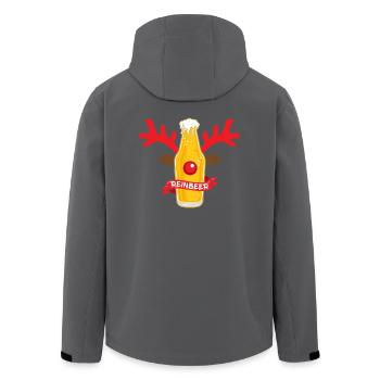 Reinbeer Weihnachtspuppe Kostüm Wortspiel Geschenk - Recycelte Männer Softshell-Jacke von Stanley/Stella - Anthrazit - Hinten - AI Model Male 185 light (185cm)