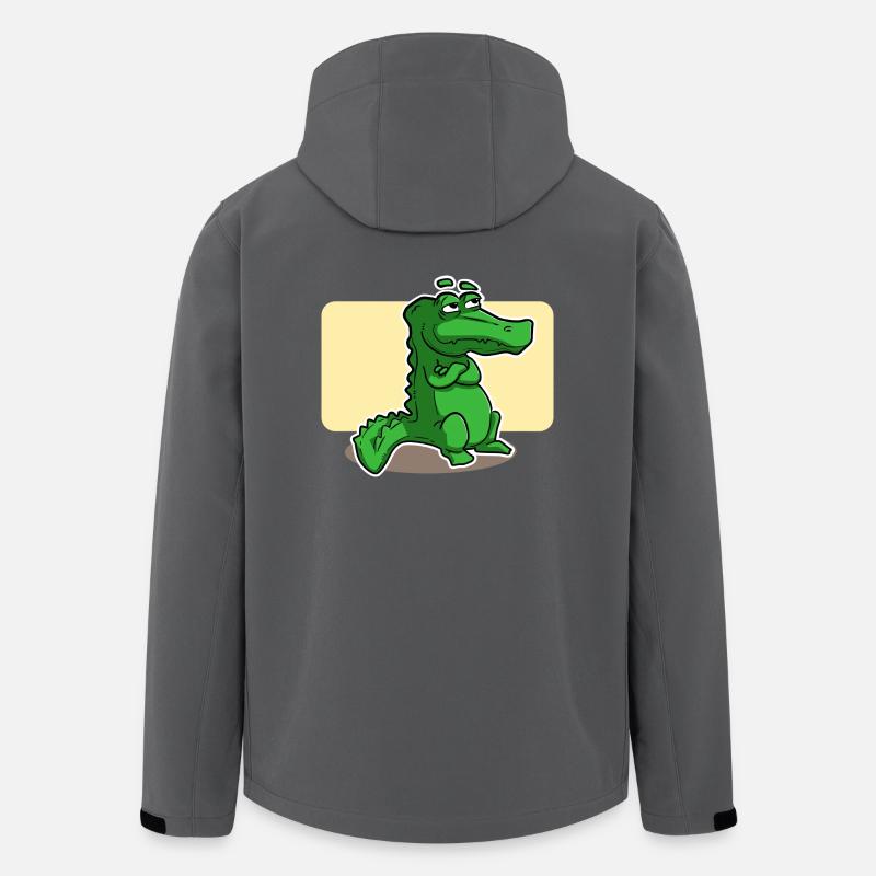 crocodile doux - Veste softshell homme en polyester recyclé Stanley/Stella - charbon