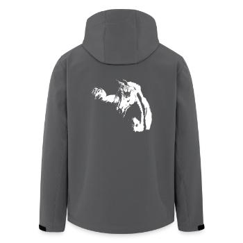 arabisches Pferd - Recycelte Männer Softshell-Jacke von Stanley/Stella - Anthrazit - Hinten - AI Model Male 185 light (185cm)