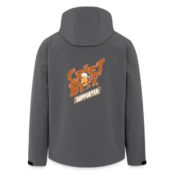 Lustige Trinksprüche - Lustiges Craft Bier Motiv - Recycelte Männer Softshell-Jacke von Stanley/Stella - Anthrazit - Hinten - AI Model Male 185 light (185cm)