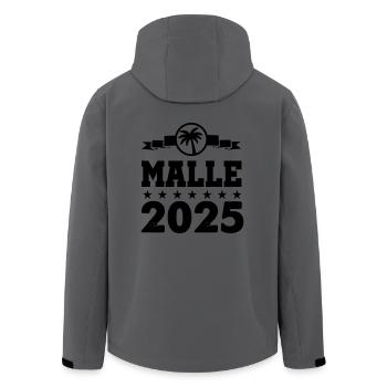 malle 2025 - Recycelte Männer Softshell-Jacke von Stanley/Stella - Anthrazit - Hinten - AI Model Male 185 light (185cm)