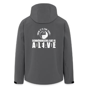 Schrodingers Katze Dead Alive Nerd Geschenk - Recycelte Männer Softshell-Jacke von Stanley/Stella - Anthrazit - Hinten - AI Model Male 185 light (185cm)