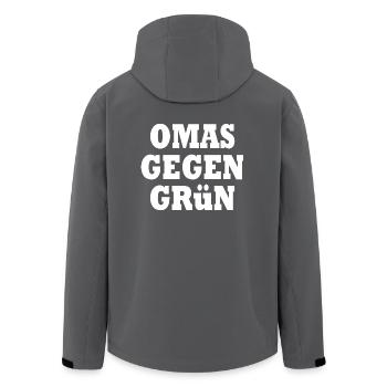 Omas gegen grün - Recycelte Männer Softshell-Jacke von Stanley/Stella - Anthrazit - Hinten - AI Model Male 185 light (185cm)