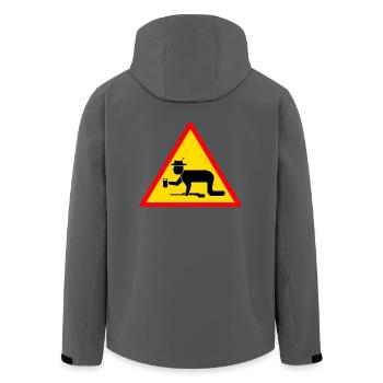 jaeger jagd jagen hunter hunting hunt - Recycelte Männer Softshell-Jacke von Stanley/Stella - Anthrazit - Hinten - AI Model Male 185 light (185cm)