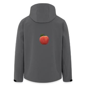 Apfel - Recycelte Männer Softshell-Jacke von Stanley/Stella - Anthrazit - Hinten - AI Model Male 185 light (185cm)