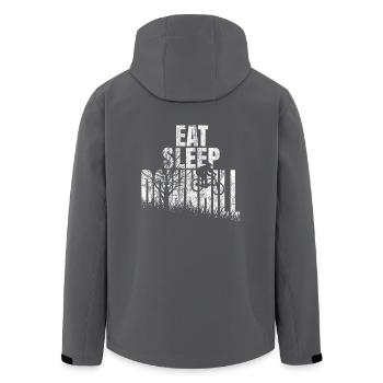 Downhill Geschenk Downhiller shirt - Recycelte Männer Softshell-Jacke von Stanley/Stella - Anthrazit - Hinten - AI Model Male 185 light (185cm)