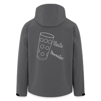 Hab Dorscht - Recycelte Männer Softshell-Jacke von Stanley/Stella - Anthrazit - Hinten - AI Model Male 185 light (185cm)