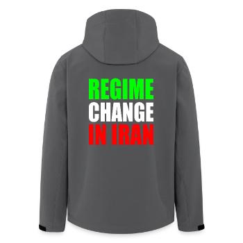 Regime change in iran - Recycelte Männer Softshell-Jacke von Stanley/Stella - Anthrazit - Hinten - AI Model Male 185 light (185cm)