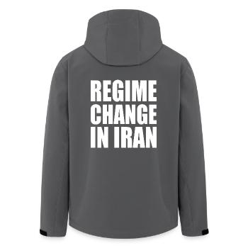Regime change in iran - Recycelte Männer Softshell-Jacke von Stanley/Stella - Anthrazit - Hinten - AI Model Male 185 light (185cm)