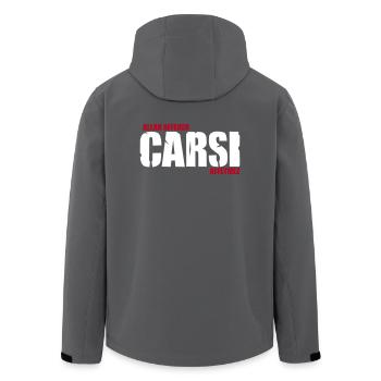 carsi - Recycelte Männer Softshell-Jacke von Stanley/Stella - Anthrazit - Hinten - AI Model Male 185 light (185cm)