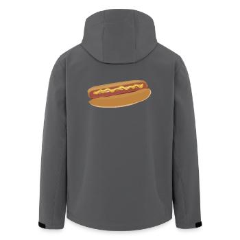 hotdog hot dog sausages fast food fastfood4 - Recycelte Männer Softshell-Jacke von Stanley/Stella - Anthrazit - Hinten - AI Model Male 185 light (185cm)