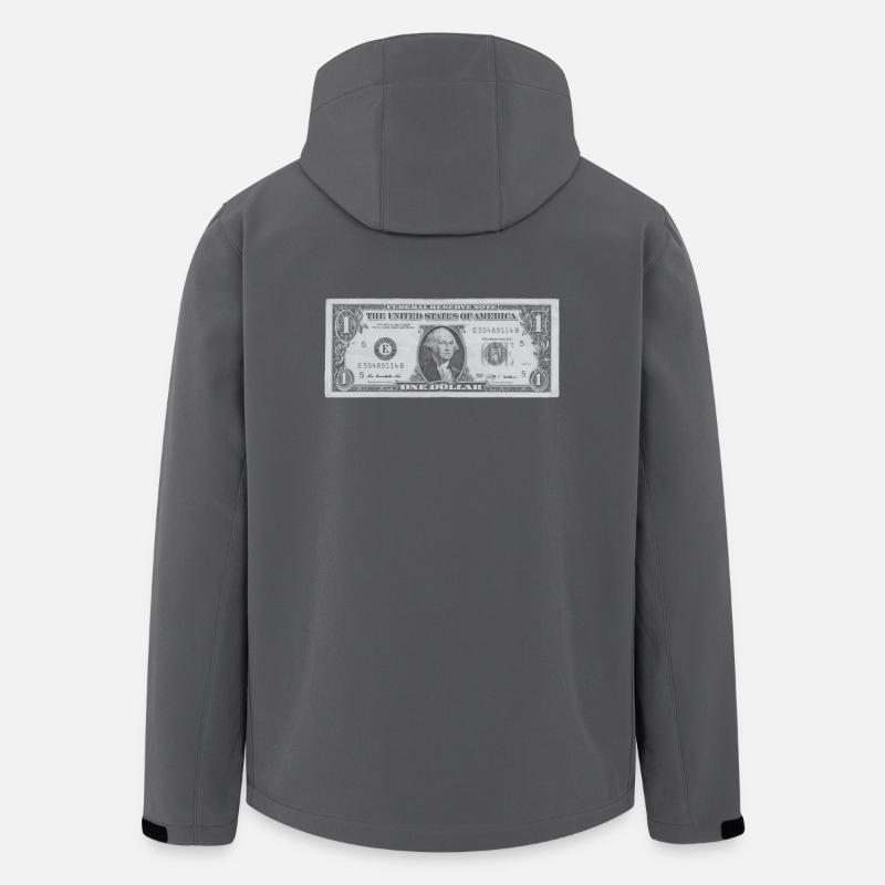 1 Dollar - Recycelte Männer Softshell-Jacke von Stanley/Stella - Anthrazit