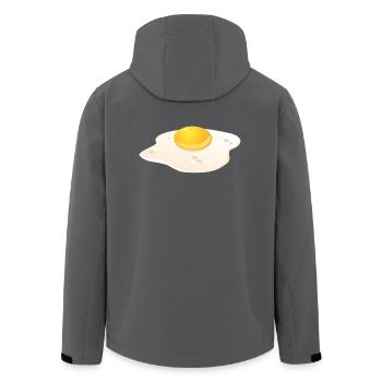 Spiegelei Frühstück - Recycelte Männer Softshell-Jacke von Stanley/Stella - Anthrazit - Hinten - AI Model Male 185 light (185cm)