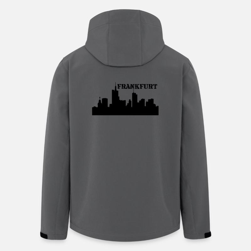 Frankfurt - skyline - Men’s Recycled Softshell Jacket by Stanley/Stella - anthracite