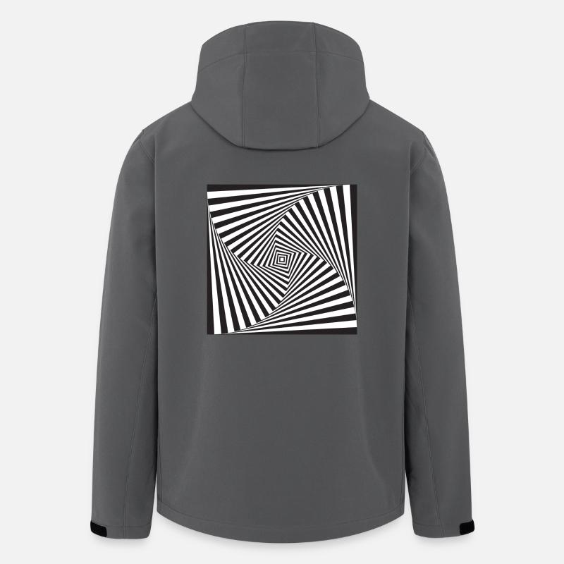 optische Täuschung - Recycelte Männer Softshell-Jacke von Stanley/Stella - Anthrazit