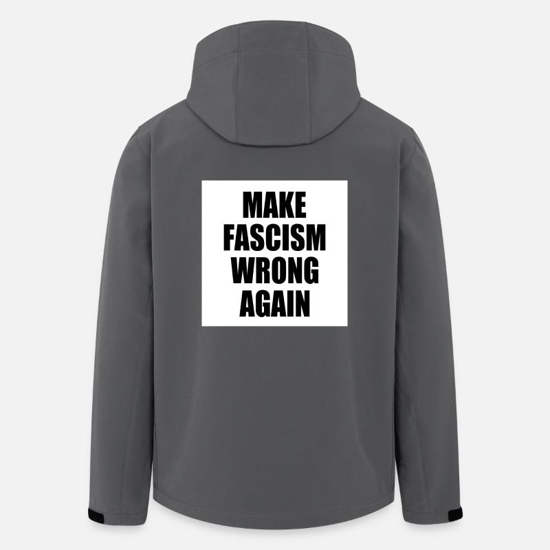 make fascism wrong again - Recycelte Männer Softshell-Jacke von Stanley/Stella - Anthrazit