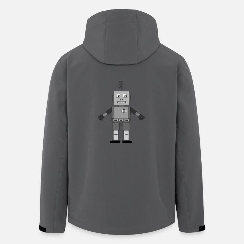 Robert, der Roboter - Recycelte Männer Softshell-Jacke von Stanley/Stella - Anthrazit