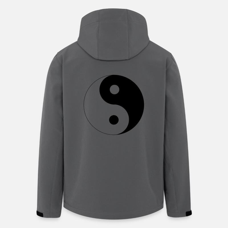 Ying Yang - Recycelte Männer Softshell-Jacke von Stanley/Stella - Anthrazit