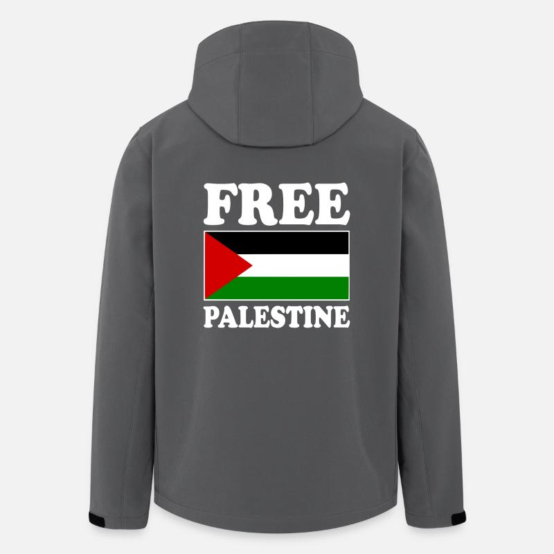 Free palestine - Recycelte Männer Softshell-Jacke von Stanley/Stella - Anthrazit