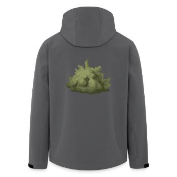 strauecher buesche shrubbery garten garden plants2 - Recycelte Männer Softshell-Jacke von Stanley/Stella - Anthrazit - Hinten - AI Model Male 185 light (185cm)