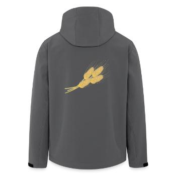 getreide corn cereal wheat weizen veggie gemuese v - Recycelte Männer Softshell-Jacke von Stanley/Stella - Anthrazit - Hinten - AI Model Male 185 light (185cm)