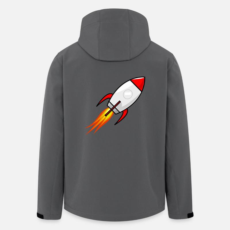 Rakete - Recycelte Männer Softshell-Jacke von Stanley/Stella - Anthrazit