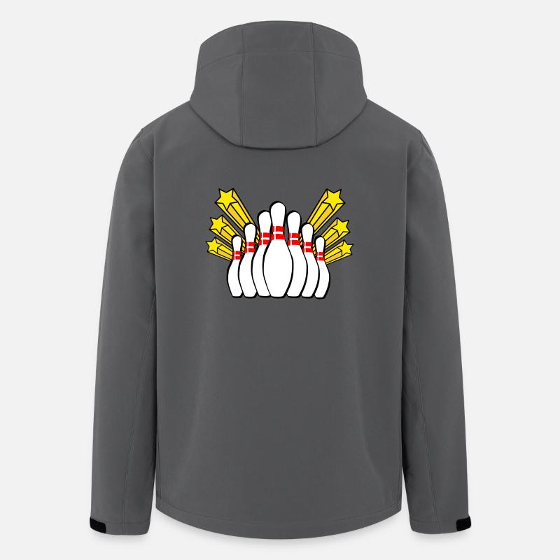 Bowling - Recycelte Männer Softshell-Jacke von Stanley/Stella - Anthrazit